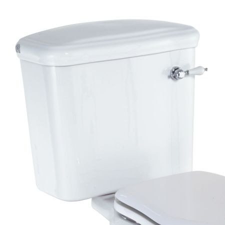 BELLA Бачок моноблока, с отв. для ручки слива, белая керамика, артикул 20610