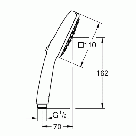 Душ ручной 2 вида струи GROHE 267462433, артикул 267462433