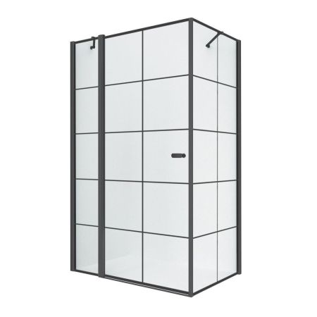 Душевое ограждение NEW TRENDY NEW SOLEO BLACK L 90x90x195 K-0579 (черный), артикул K-0579
