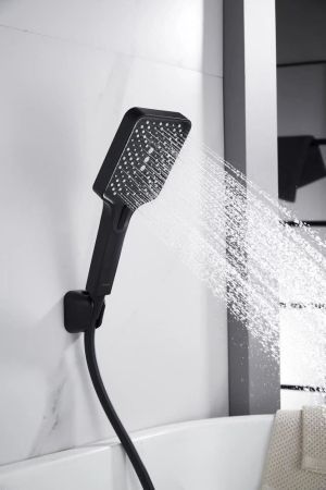 Смеситель для ванны Knotlor KN-22/BL, черный, артикул KN-22/BL