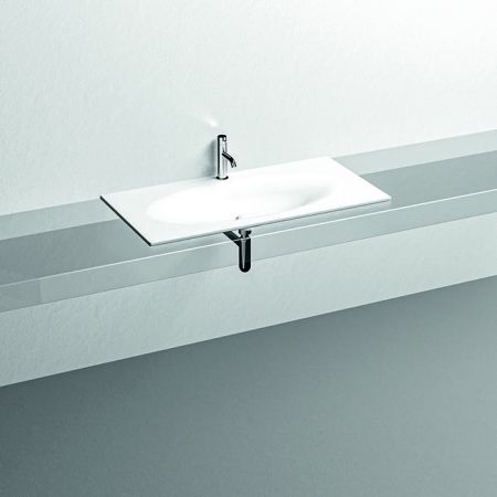 KERASAN SHAPE Раковина 1020х520 мм., встраиваемая, с 1 отверстием для смесителя, цвет белый матовый, артикул 547030*1