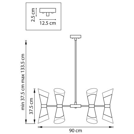 Люстра потолочная Strato Lightstar 817164, артикул 817164