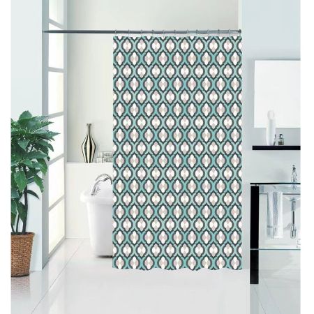 Штора для ванной комнаты Savol S-ZJB1820C, узор, артикул S-ZJB1820C