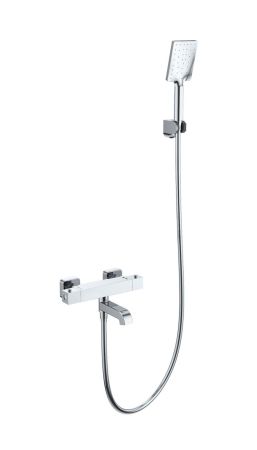 Смеситель для ванны с душем и термостатом WONZON & WOGHAND STAY 3, Хром (WW-B2026-A1-CR)