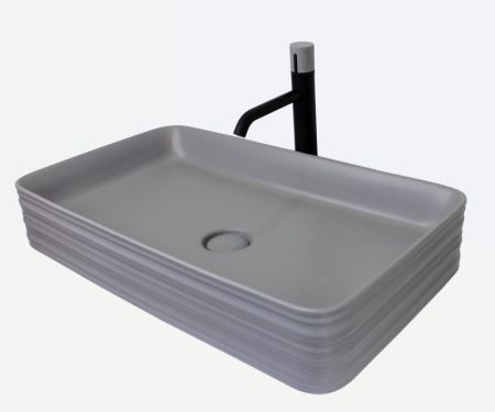 Комплект Bronze de Luxe: раковина TREND 1363-MG со смесителем FOCUS 24615BG, артикул СЕТ4