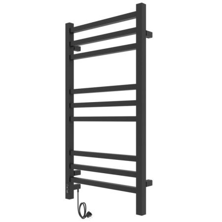 Полотенцесушитель электро "Астор ЧКЧ9 350х700", черный муар, левый