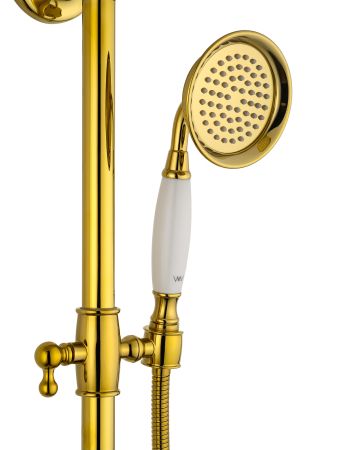 Душевая система WONZON & WOGHAND RETRO, Глянцевое золото (WW-88739020-PG), артикул WW-88739020-PG