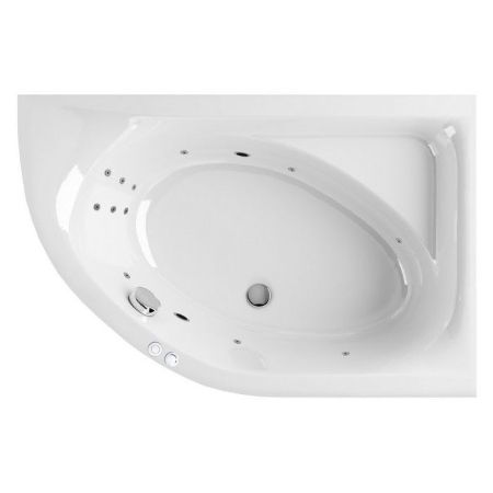 Ванна EXCELLENT Aquarella 150x100 (правая) "LINE" (хром), артикул WAEX.ARP15.LINE.CR