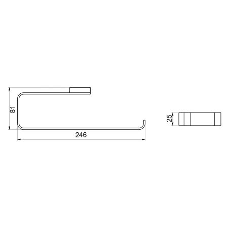 Полотенцедержатель Timo Selene 10057/00 хром, артикул 10057/00
