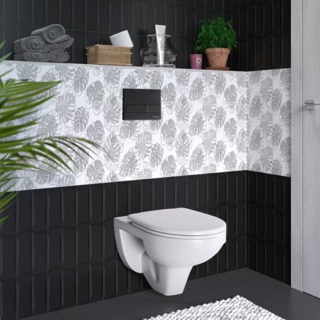 Комплект BERGES для монтажа подвесного унитаза GAMMA: инсталляция NOVUM525, кнопка L5, унитаз  с сиденьем  микролифт, быстросъем, артикул 042426