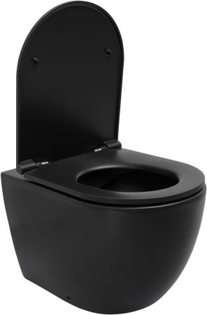 Чаша приставного унитаза Allen Brau Reality 4.32004.31 черный матовый, артикул 4.32004.31