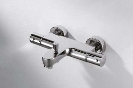 Смеситель для ванны Bravat Stream F63984C-01B с термостатом Хром, артикул F63984C-01B