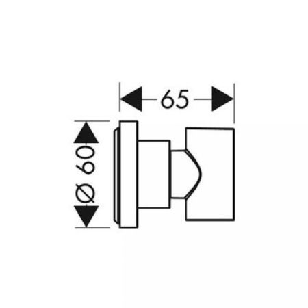 AX Citterio Держатель ручного душа, настенный, цвет: хром, артикул 39525000