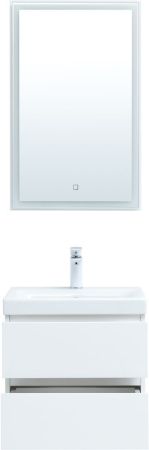 Мебель для ванной Aquanet Беркли 50 белый глянец (2 ящика), артикул 00306356