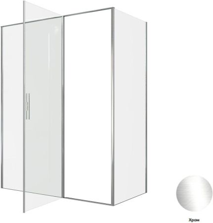 Душевой уголок Allen Brau Priority 160x80 3.31037.00 + 3.31040.00 хром, артикул 3.31037.00 + 3.31040.00