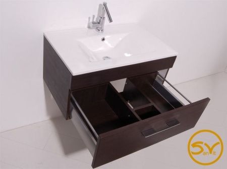 Тумба с раковиной SanVit Квадро Lux 60 kkvad060 в цвете Ral подвесная Розовый глянец Тумба с раковиной SanVit Квадро Lux 60 kkvad060 в цвете Ral подвесная Розовый глянец