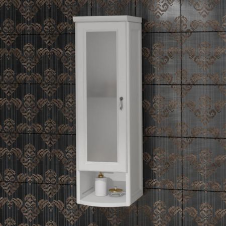 Шкаф подвесной одностворчатый Клио левый Opadiris Белый матовый