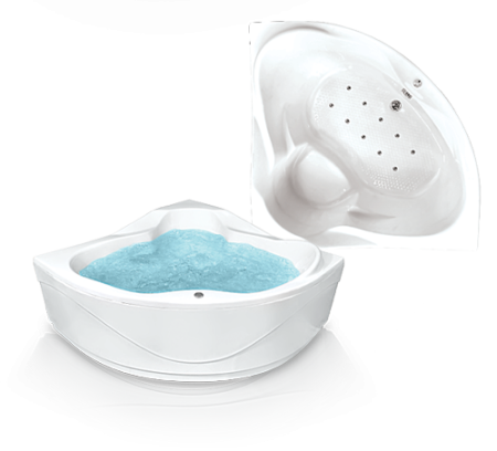 Акриловая ванна Bach Скат 143x143 система 0