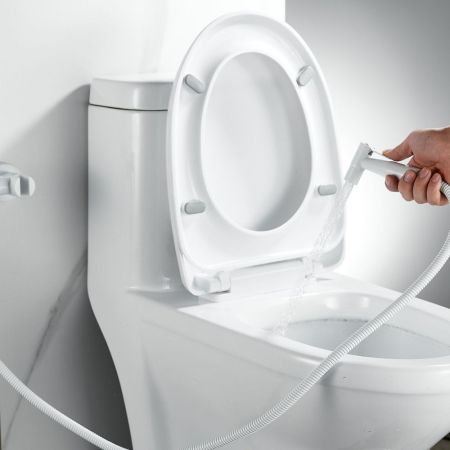 Гигиенический душ со смесителем Raffine F207C, белый