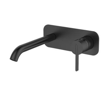 AQG Urban One, встраиваемый в стену однорычажный смеситель для раковины, цвет черный матовый, артикул 01URB170NG