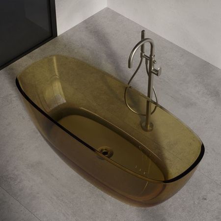 Ванна, DEA Design, Soul, ширина, мм-1700, глубина, мм-720, высота, мм-560, водоизмещение (л)-290, тип установки-отдельностоящий, форма-прямоугольная, материал-Glasstech, цвет-Classic Green, артикул DD8630 1700 R6