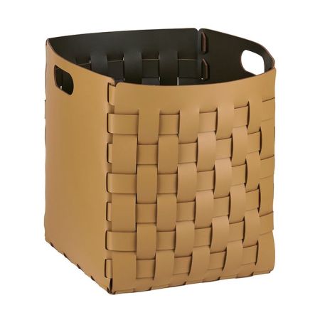 ADJ Корзинка Bottega, 35x35xH40 см., цвет: горчичный/оливковый, артикул 1047.40/55