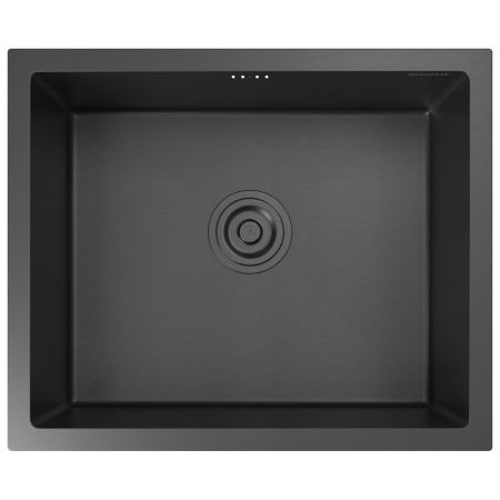 Кухонная мойка GranFest 5344, графит, артикул 5344 PVD графит