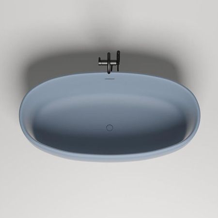 Salini LUCE Ванна отдельностоящая 1700х850х580мм, донный клапан "Up&Down", сифон,  слив-перелив, мат-л: S-stone -матовый;, RAL5014. Фурнитура: RAL5014, артикул 100121MRF RAL5014