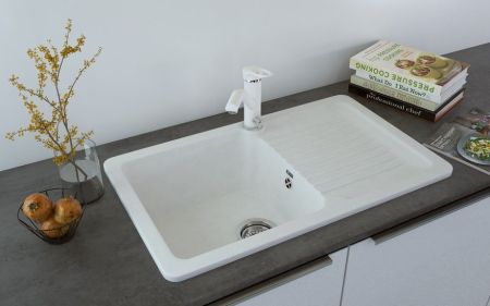 Кухонная мойка Ulgran U-506-341, ультра-белый, артикул U-506-341