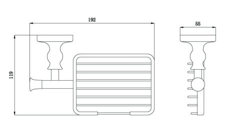 Мыльница Rush Crete CR35410 Бронза, артикул CR35410