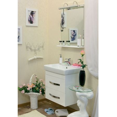 Тумба для раковины Sanflor Одри 70 Н0000000107 подвесная Белая