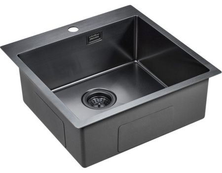 Кухонная мойка Paulmark Velten 51 PM905151-GM Вороненая сталь, артикул PM905151-GM