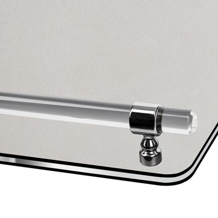 ADJ Поднос Asti, 36x24xH5 см., цвет: устричный/пепельная роза, фурнитура графит, артикул 3624A.02/07