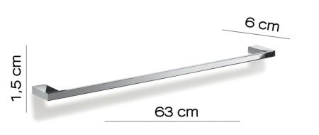 Gedy Lanzarote, полотенцедержатель, длина 63 см, цвет хром, артикул A321/60(13)