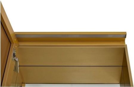 Зеркальный шкаф De Aqua Алюминиум 50 AL 501 050 G золото, артикул AL 501 050 G