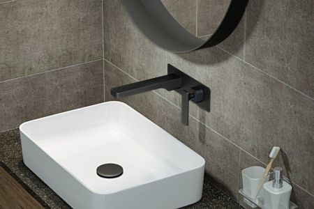 Смеситель для раковины Timo Torne 4371/03SM Черный, артикул 4371/03SM