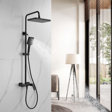 Душевая система Shevanik S4226H, черный