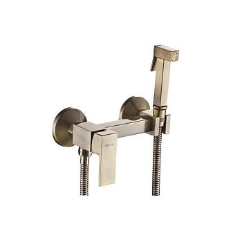 Гигиенический душ со смесителем Shevanik S137Q, бронза