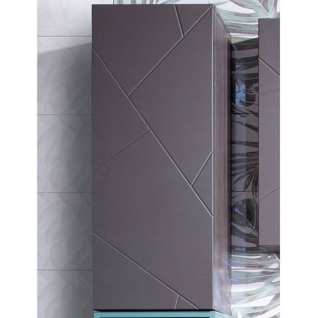 Подвесной шкаф Бриклаер Кристалл 90 подвесной Ясень Анкор темный, артикул 4627125414626