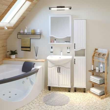 Тумба под раковину Runo Марсель 60 4620750028831 Белая