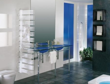 Водяной полотенцесушитель Zehnder Yucca asymmetric YAD-090-050 Белый, артикул YAD-090-050