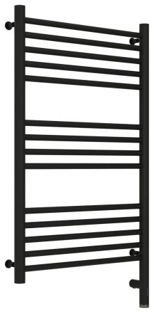 Полотенцесушитель электрический "БОГЕМА 3.0" прямая 800х500 / МЭМ правый (Матовый чёрный)