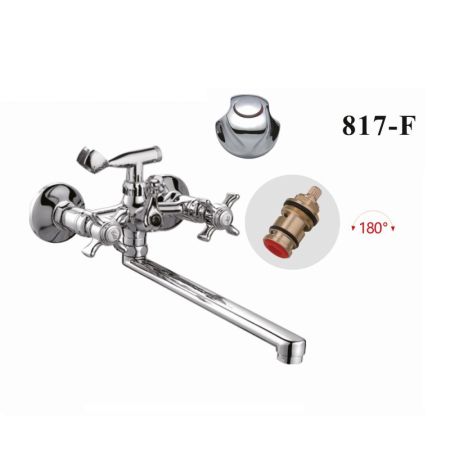 Смеситель для ванны D-Lin D147817-F, хром, артикул D147817-F