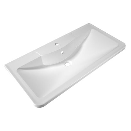 Раковина Florentina Аллегро 90 см 10.020.00900.001, белая, артикул 10.020.00900.001