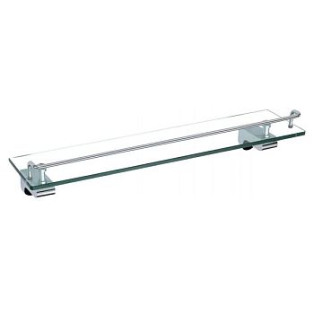 Полка стеклянная Savol S-007391, хром