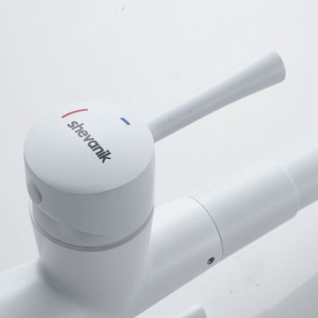 Смеситель для кухни с подключением фильтра Shevanik S428C, белый, артикул S428C