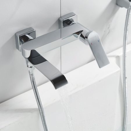 Смеситель для ванны Shevanik S4102, хром, артикул S4102