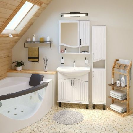 Тумба под раковину Runo Марсель 70 4620750028848 Белая