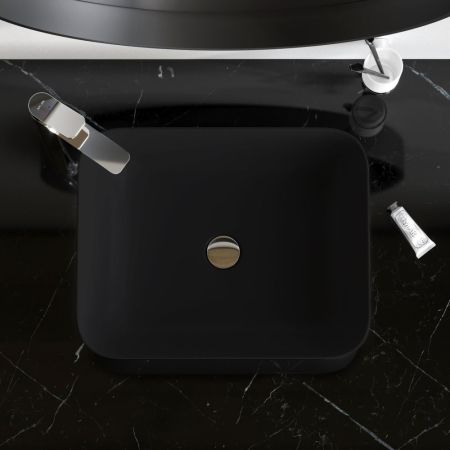 M8FWCC10510BM Func Раковина накладная, прямоугольник, 51 см, цвет черный матовый, артикул M8FWCC10510BM