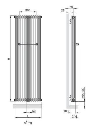 Zehnder Charleston Bar CPV 3150-12 3150-12 Белый, артикул CPV 3150-12